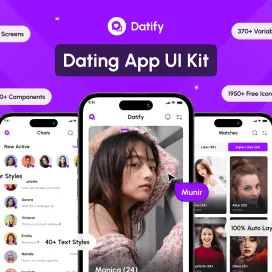 Datify dating APP UI kit
